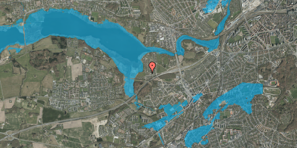 Oversvømmelsesrisiko fra vandløb på Haveforeningen Norringholm 468, 8260 Viby J