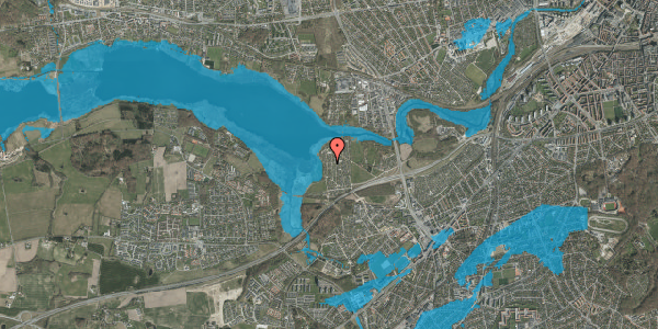 Oversvømmelsesrisiko fra vandløb på Haveforeningen Norringholm 537, 8260 Viby J