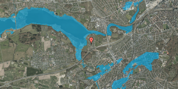 Oversvømmelsesrisiko fra vandløb på Haveforeningen Norringholm 546, 8260 Viby J