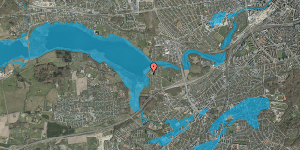 Oversvømmelsesrisiko fra vandløb på Haveforeningen Norringholm 562, 8260 Viby J