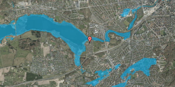 Oversvømmelsesrisiko fra vandløb på Haveforeningen Norringholm 950, 8260 Viby J