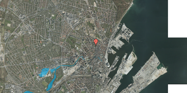 Oversvømmelsesrisiko fra vandløb på Nørre Allé 42C, 8000 Aarhus C