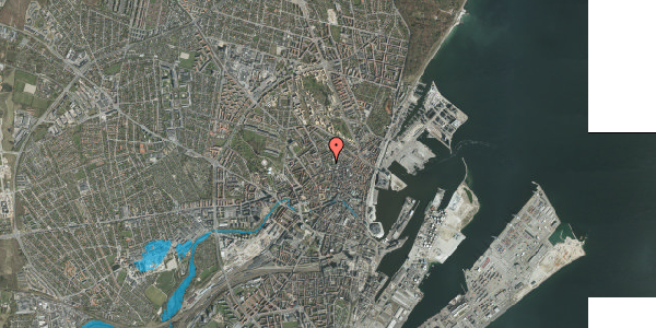 Oversvømmelsesrisiko fra vandløb på Nørre Allé 42G, 8000 Aarhus C