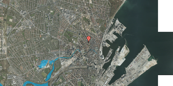 Oversvømmelsesrisiko fra vandløb på Nørre Allé 49, 1. , 8000 Aarhus C