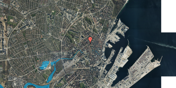 Oversvømmelsesrisiko fra vandløb på Nørre Allé 53C, st. 1, 8000 Aarhus C