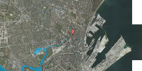 Oversvømmelsesrisiko fra vandløb på Nørre Allé 77, 8000 Aarhus C