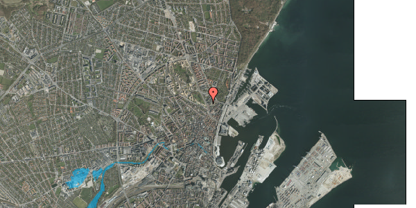 Oversvømmelsesrisiko fra vandløb på Nørrebrogade 22, 3. g, 8000 Aarhus C