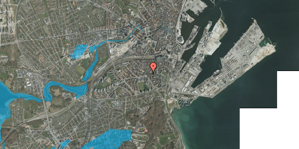 Oversvømmelsesrisiko fra vandløb på Odensegade 38, 1. tv, 8000 Aarhus C