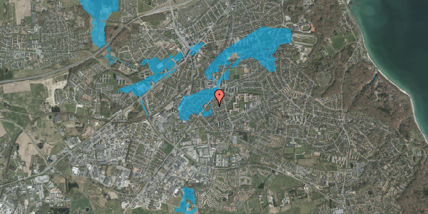 Oversvømmelsesrisiko fra vandløb på Ollerupvej 18, 8270 Højbjerg