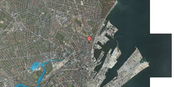Oversvømmelsesrisiko fra vandløb på Paradisgade 9B, kl. , 8000 Aarhus C
