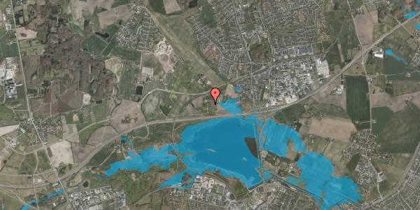 Oversvømmelsesrisiko fra vandløb på Petersmindevej 111, 8520 Lystrup