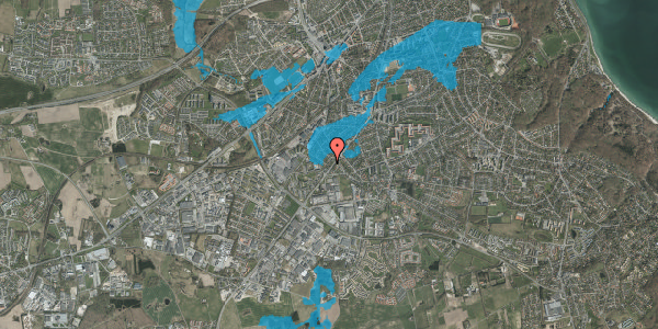Oversvømmelsesrisiko fra vandløb på Runegårdsvej 26, 8270 Højbjerg