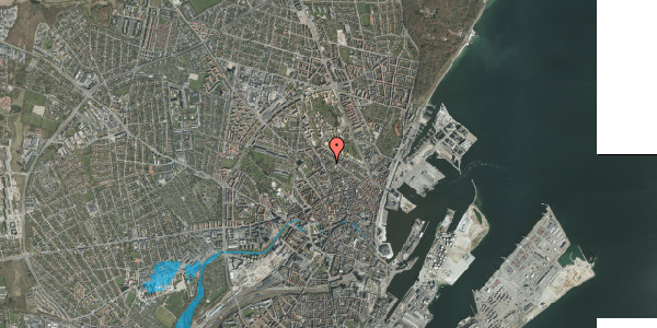 Oversvømmelsesrisiko fra vandløb på Samsøgade 28, st. , 8000 Aarhus C