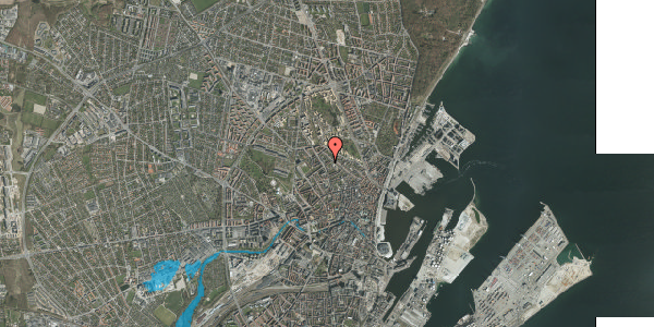 Oversvømmelsesrisiko fra vandløb på Samsøgade 30, 4. , 8000 Aarhus C