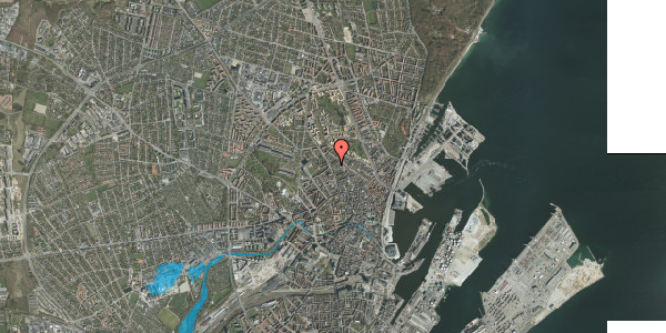 Oversvømmelsesrisiko fra vandløb på Samsøgade 35, 1. , 8000 Aarhus C