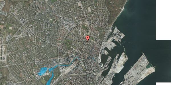 Oversvømmelsesrisiko fra vandløb på Samsøgade 36, 2. th, 8000 Aarhus C