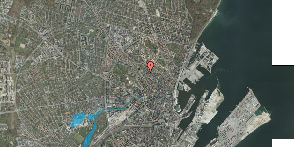 Oversvømmelsesrisiko fra vandløb på Samsøgade 58, 1. , 8000 Aarhus C