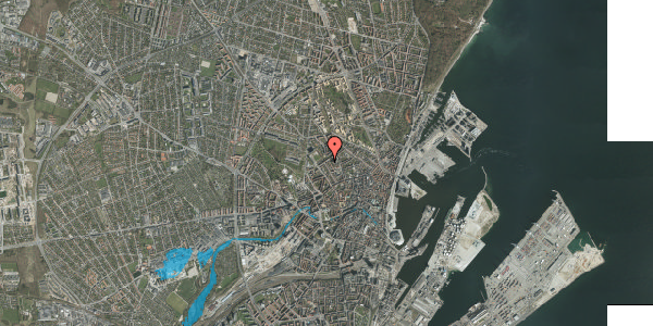 Oversvømmelsesrisiko fra vandløb på Samsøgade 75, st. tv, 8000 Aarhus C