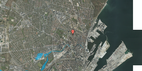 Oversvømmelsesrisiko fra vandløb på Samsøgade 97, st. , 8000 Aarhus C