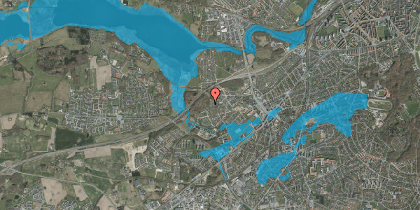 Oversvømmelsesrisiko fra vandløb på Skovkanten 9, 8260 Viby J