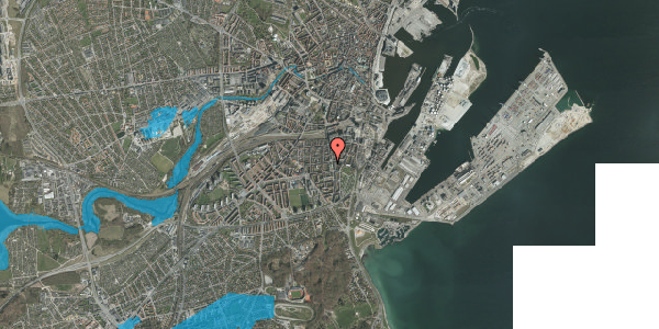 Oversvømmelsesrisiko fra vandløb på Skt. Pauls Kirkeplads 4, 4. , 8000 Aarhus C