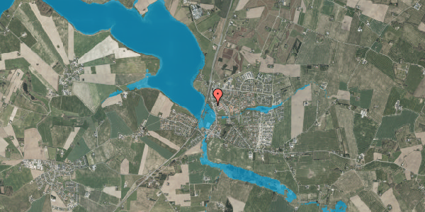 Oversvømmelsesrisiko fra vandløb på Solbjerg Hovedgade 32, 8355 Solbjerg
