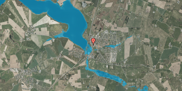 Oversvømmelsesrisiko fra vandløb på Solbjerg Hovedgade 36, 8355 Solbjerg