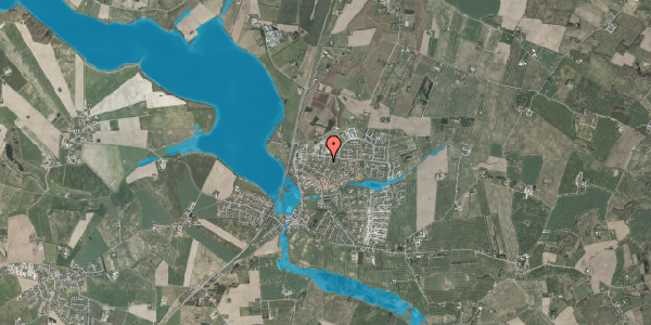 Oversvømmelsesrisiko fra vandløb på Solbjerg Hedevej 42, 8355 Solbjerg