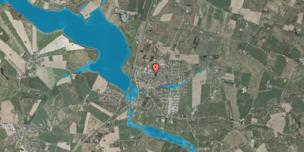 Oversvømmelsesrisiko fra vandløb på Solbjerg Hedevej 60, 8355 Solbjerg