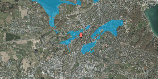 Oversvømmelsesrisiko fra vandløb på Solvangsvej 8, 8260 Viby J