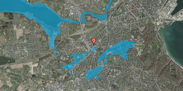 Oversvømmelsesrisiko fra vandløb på Stenkildevej 19, 1. th, 8260 Viby J