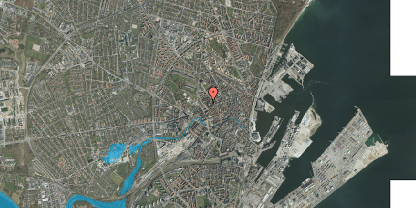 Oversvømmelsesrisiko fra vandløb på Teglværksgade 9, st. tv, 8000 Aarhus C