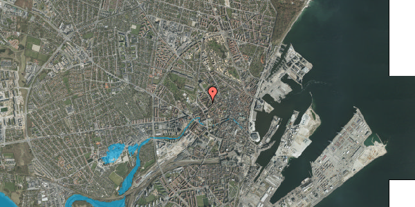 Oversvømmelsesrisiko fra vandløb på Teglværksgade 11, 3. th, 8000 Aarhus C