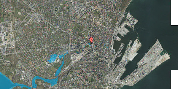 Oversvømmelsesrisiko fra vandløb på Thorvaldsensgade 22, 8000 Aarhus C