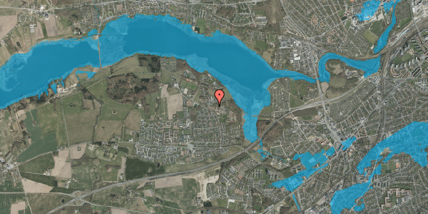 Oversvømmelsesrisiko fra vandløb på Tornhøjvej 42B, 8260 Viby J