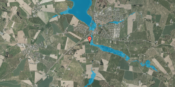 Oversvømmelsesrisiko fra vandløb på Trolddalsvej 3, 8355 Solbjerg