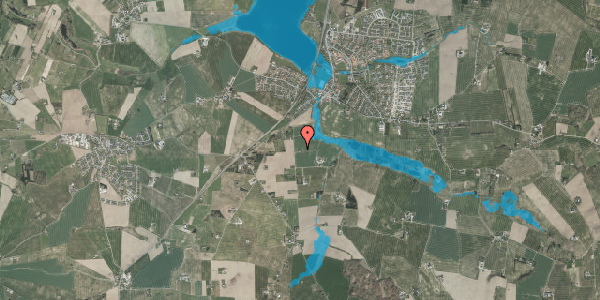 Oversvømmelsesrisiko fra vandløb på Trolddalsvej 5, 8355 Solbjerg