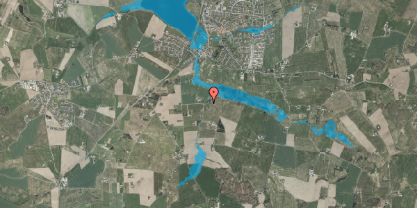 Oversvømmelsesrisiko fra vandløb på Trolddalsvej 9, 8355 Solbjerg