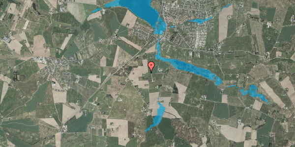 Oversvømmelsesrisiko fra vandløb på Trolddalsvej 10, 8355 Solbjerg