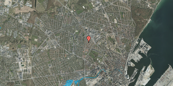 Oversvømmelsesrisiko fra vandløb på Viggo Stuckenbergs Vej 37, 3. , 8210 Aarhus V