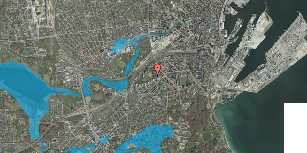 Oversvømmelsesrisiko fra vandløb på Åbenrågade 19, 2. th, 8000 Aarhus C