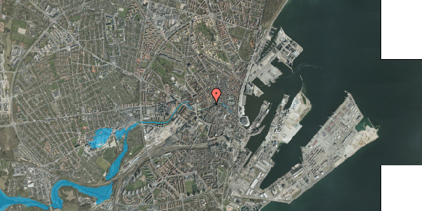 Oversvømmelsesrisiko fra vandløb på Åboulevarden 88, st. , 8000 Aarhus C