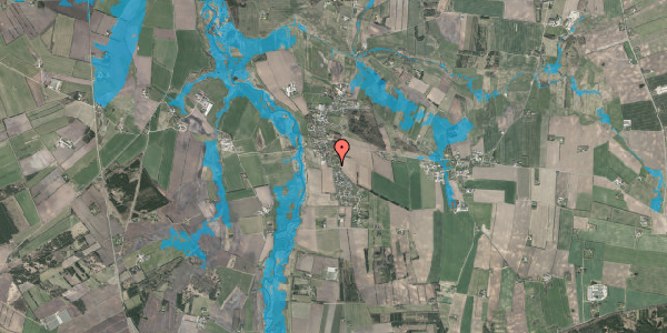 Oversvømmelsesrisiko fra vandløb på Egebjergvej 23, 7800 Skive