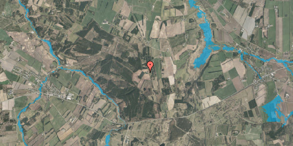 Oversvømmelsesrisiko fra vandløb på Fusagervej 14, 8800 Viborg