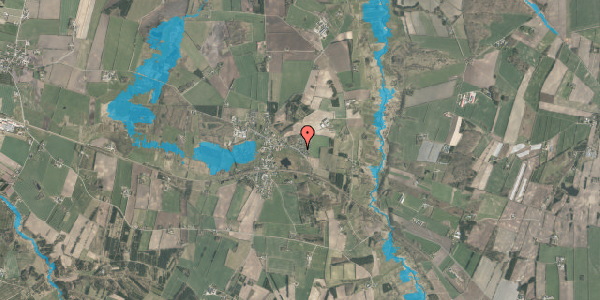 Oversvømmelsesrisiko fra vandløb på Hulvejen 2, 8800 Viborg