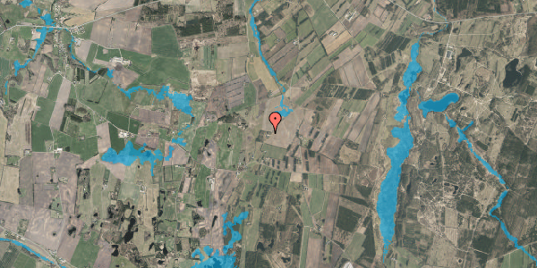 Oversvømmelsesrisiko fra vandløb på Hvidevej 28A, 8800 Viborg