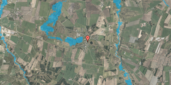 Oversvømmelsesrisiko fra vandløb på Langgade 24, 8800 Viborg