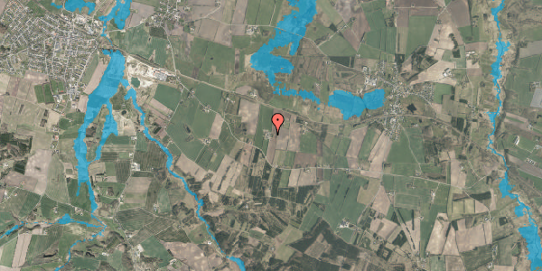 Oversvømmelsesrisiko fra vandløb på Lundgårdsvej 25, 8800 Viborg