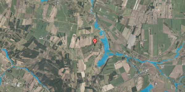 Oversvømmelsesrisiko fra vandløb på Lundgårdsvej 48, 8800 Viborg