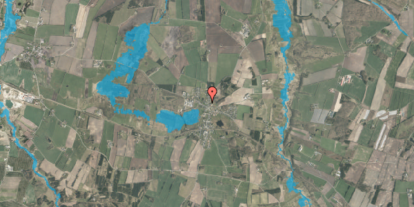 Oversvømmelsesrisiko fra vandløb på Præstebakken 5, 8800 Viborg